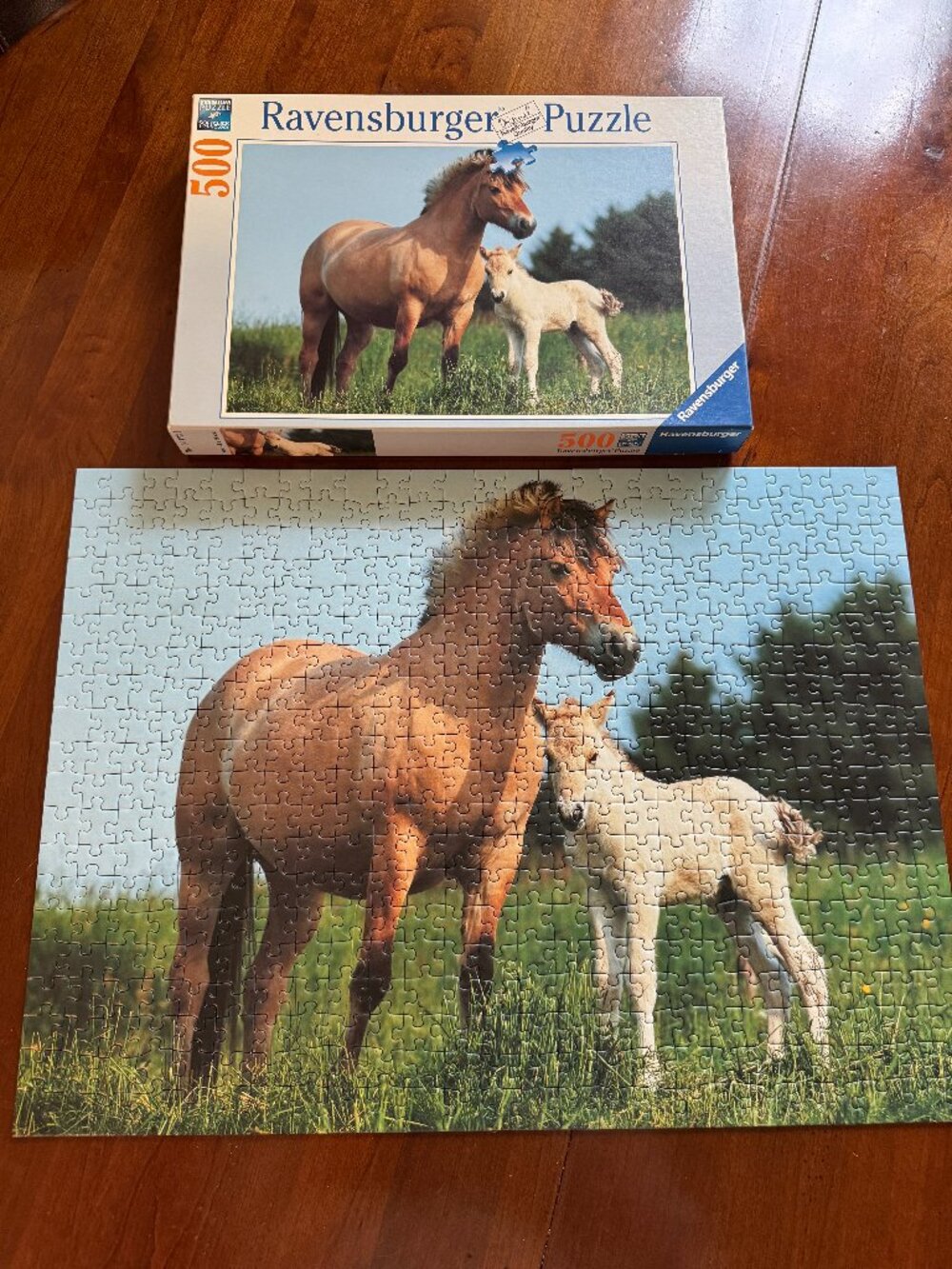 Ravensburger Norwegian Mare & Foal - 500 Piece Jigsaw Puzzle #144723